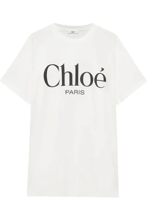 Chloé OVERSIZED T-SHIRT WITH LOGO IN COTTON JERSEY - - Woman