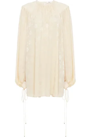 Chloé MINI DRESS IN SILK JACQUARD - - Woman