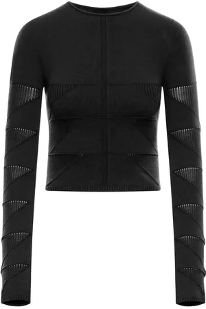 Rick Owens VISCOSE SWEATER WITH RIBBED WORKMANSHIP - - Woman