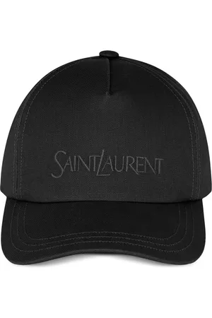Saint Laurent BASEBALL CAP IN GABARDINE WITH EMBROIDERED LOGO - - Man