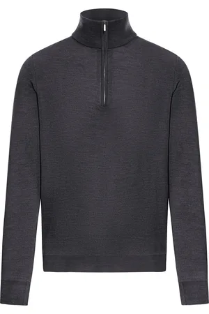 ZANONE Sweater in wool with zip - - Man