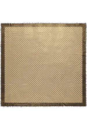Gucci SHINY GG JACQUARD WOOL SHAWL - - Woman