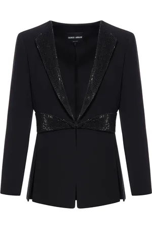 Giorgio Armani JACKET WITH TONE-ON-TONE RHINESTONE INSERTS - - Woman