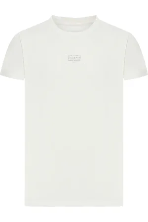 Maison Margiela COTTON T-SHIRT WITH FRONT LOGO - - Man
