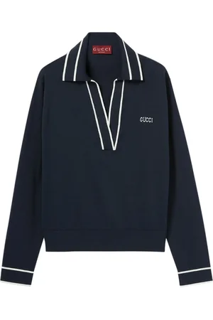 Gucci COTTON POLO WITH INLAY - - Woman