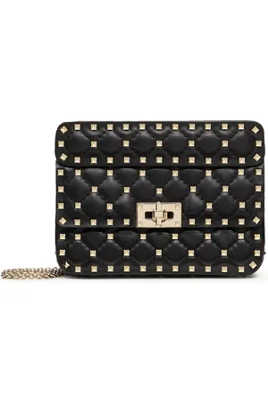 VALENTINO GARAVANI SMALL ROCKSTUD SPIKE BAG IN NAPPA - - Woman