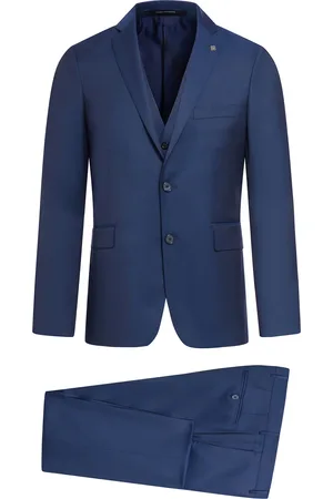 TAGLIATORE TAILORED WOOL SUIT WITH VEST - - Man