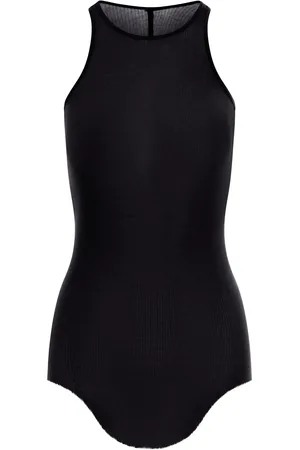 Rick Owens RIBBED TANK TOP IN VISCOSE AND SILK - - Woman