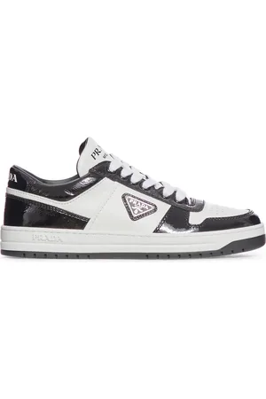 Prada Downtown Leather Sneakers - - Woman