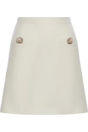 VALENTINO GARAVANI CREPE COUTURE SKIRT - - Woman