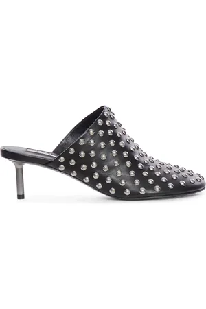Jil Sander LEATHER MULES WITH STUDS - - Woman