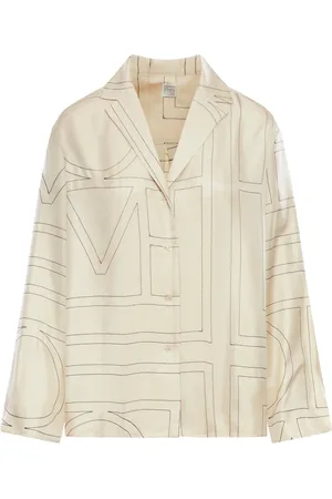 Totême SILK SHIRT WITH MONOGRAM - - Woman