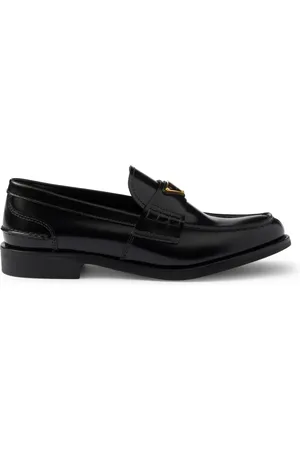 Prada Brushed leather moccasins - - Woman