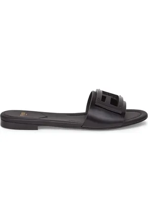 Fendi Baguette Slide in leather - - Woman