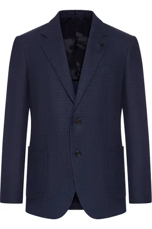 LARDINI SINGLE BREASTED UNLINED LINEN BLAZER - - Man