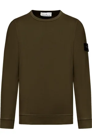 Stone Island COTTON SWEATSHIRT WITH COMPASS APPLICATION - - Man