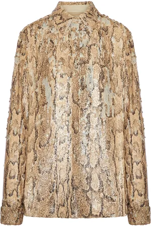 DRIES VAN NOTEN SNAKE PRINT SHIRT - - Woman