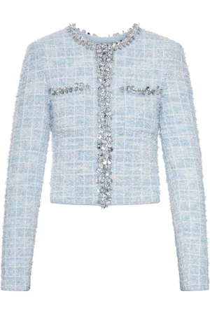 Self-Portrait BOUCLE CARDIGAN WITH APPLICATIONS - - Woman