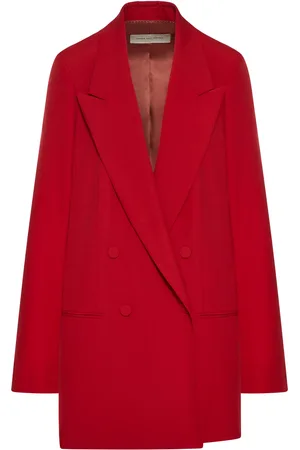 DRIES VAN NOTEN WOMEN`S DOUBLE-BREASTED TAILORED BLAZER - - Woman