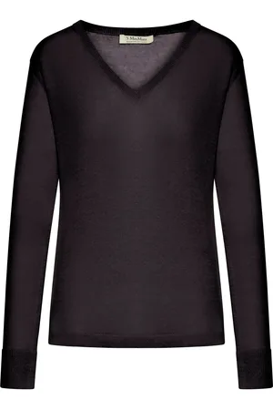 Max Mara LINEN V-NECK SWEATER - - Woman