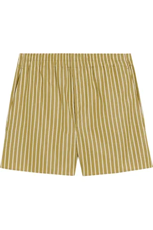 Ami KHAKI COTTON ELASTICATED SHORT - - Man