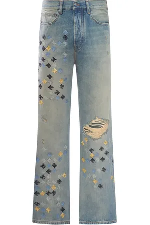 AMIRI JEANS WITH EMBROIDERY BUT QUAD - - Man