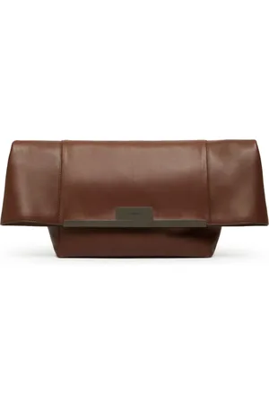 Max Mara LARGE CLUTCH IN NATURAL LEATHER - - Woman