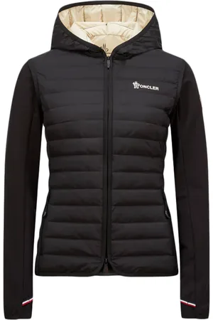 Moncler PADDED COTTON SWEATSHIRT WITH HOOD AND ZIP - - Woman