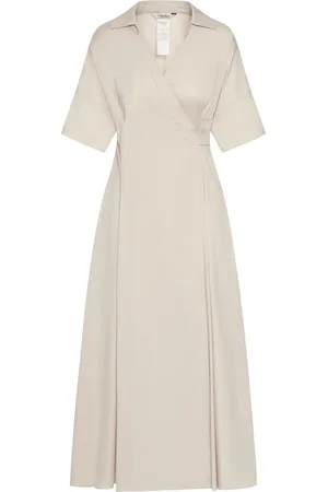 Max Mara LONG COTTON WRAP DRESS - - Woman
