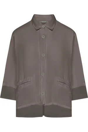 TRANSIT LINEN SHIRT WITH VISCOSE INSERTS - - Woman
