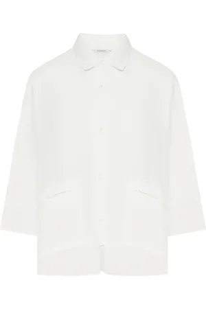 TRANSIT LINEN SHIRT WITH VISCOSE INSERTS - - Woman