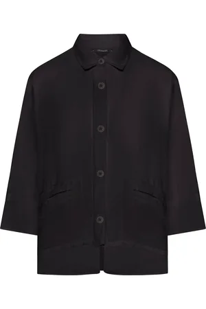 TRANSIT LINEN SHIRT WITH VISCOSE INSERTS - - Woman