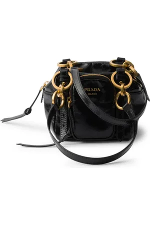 Prada DANGLE MINI LEATHER TOP HANDLE - - Woman