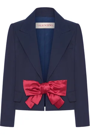 VALENTINO GARAVANI JACKET WITH BOW CLOSURE - - Woman