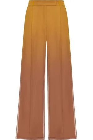 Max Mara WIDE LEG PANTS IN SETA - - Woman