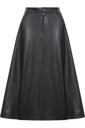 Balenciaga LONG LEATHER SKIRT - - Woman