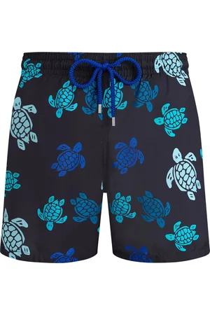 Vilebrequin ULTRALIGHT AND FOLDABLE TORTUES MULTICOLOR MEN`S SWIM SHORTS - - Man