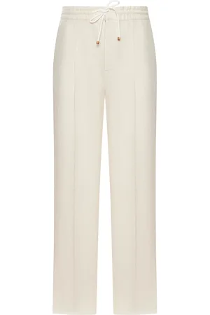 Brunello Cucinelli LINEN TROUSERS WITH DRAWSTRING - - Man