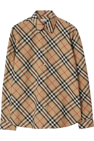 Burberry CHECK COTTON SHIRT - - Man