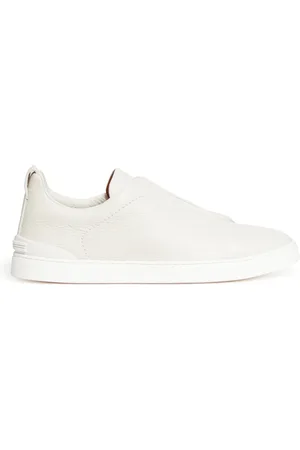 Ermenegildo Zegna Leather sneakers with hidden laces - - Man