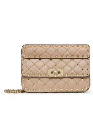 VALENTINO GARAVANI SMALL ROCKSTUD SPIKE BAG IN NAPPA - - Woman