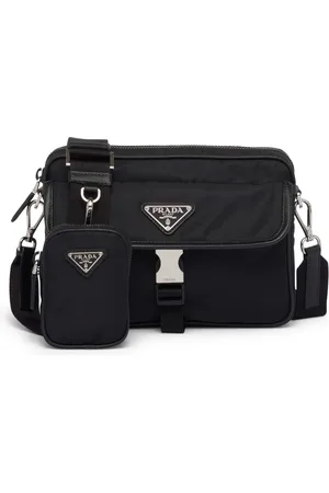 Prada SHOULDER BAG IN RE-NYLON AND SAFFIANO - - Man