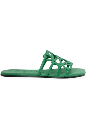 Loewe SLIDE ANAGRAM PETAL IN SOFT CALFSKIN - - Woman