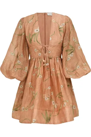 ZIMMERMANN DRAWN ILLUMINATE MINI DRESS - - Woman