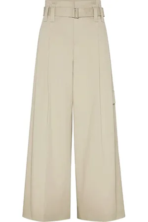 Brunello Cucinelli TAILORED TROUSERS WITH PLEATED PANTS - - Woman