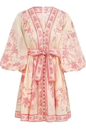 ZIMMERMANN LUCKY LOW-CUT MINI DRESS - - Woman