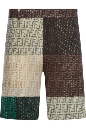 Fendi FF LINEN BERMUDA SHORTS - - Man
