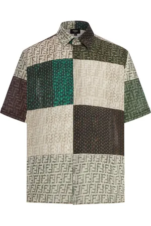 Fendi LINEN SHIRT WITH FF LOGO - - Man