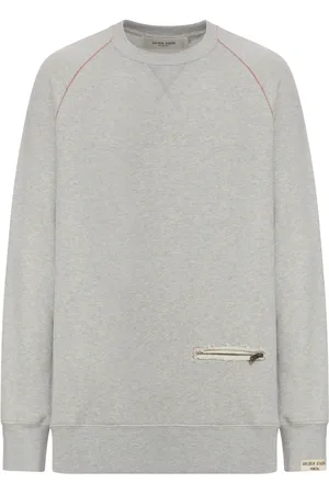 Golden Goose CREW NECK SWEATSHIRT WITH CONTRASTING STITCHING - - Man
