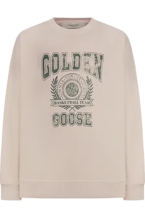 Golden Goose CREWNECK SWEATSHIRT WITH LOGO PRINT - - Man